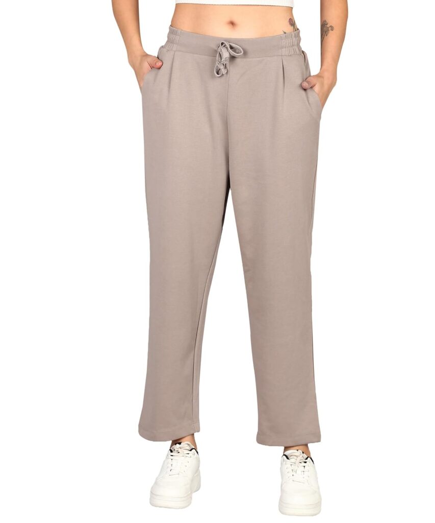 Alan Jones Clothing Women Relax Fit Ankle Length Trouser Jogger | Casual Lounge & Travel Wear