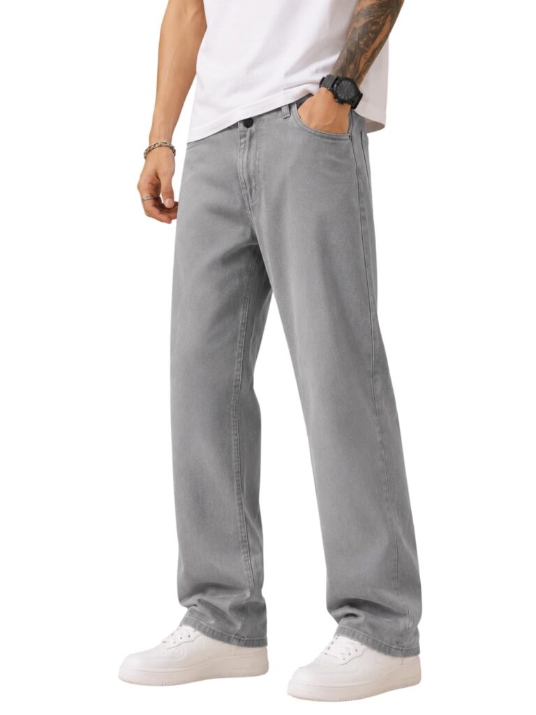 Men's Comfortable Casual Denim Jeans | Men's Solid Straight Fit Jeans | Mid Rise Denim Pants | Regular Fit Stretchable Jeans
