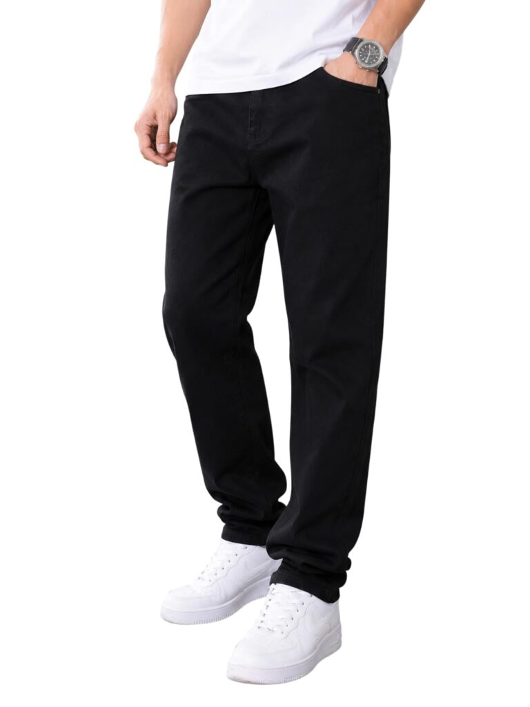 Men's Comfortable Casual Denim Jeans | Men's Solid Straight Fit Jeans | Mid Rise Denim Pants | Regular Fit Stretchable Jeans