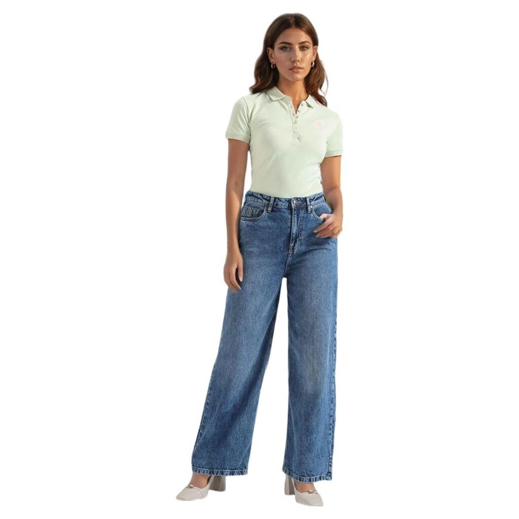 U.S. Polo ASSN. Women's Loose High Rise Jeans