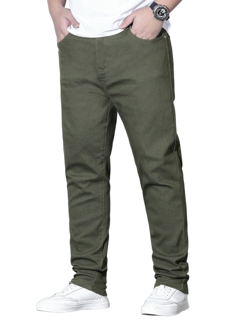 URBAN POCKETS Casual Pants for Men | Denim Jeans Pants | Straight Fit Trousers | Streetwear Style | Comfortable Men's Bottomwear (U15-16)
