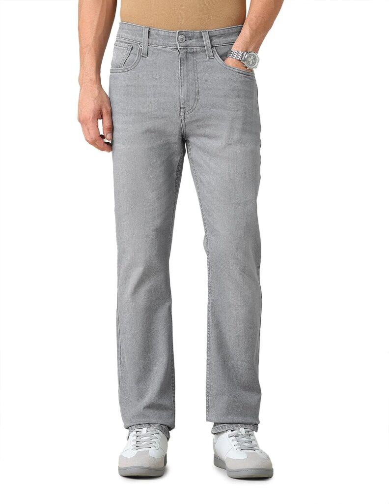 U.S. Polo ASSN. Denim Jeans for Men, Slim Straight Fit Men Jeans for Office & Regular Wear