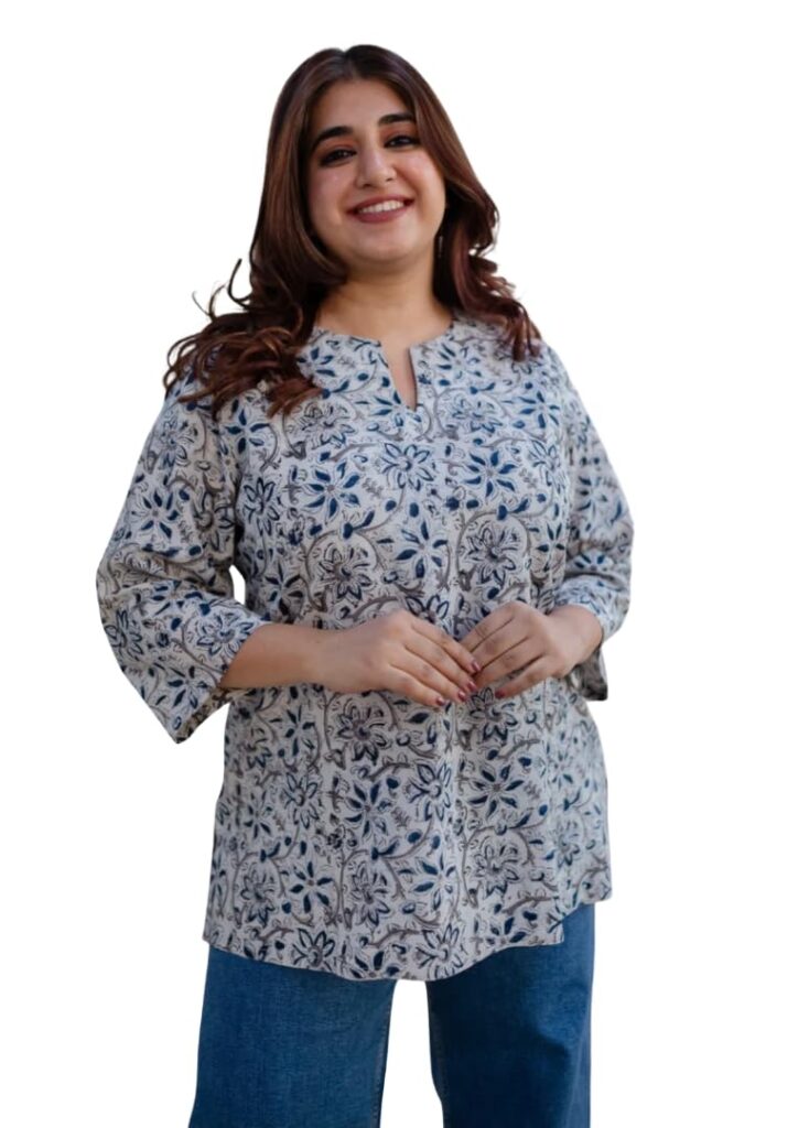 Women's Pure Rayon Floral Printed Tunic Top – Comfortable Fastival Wear|| Top for Women
