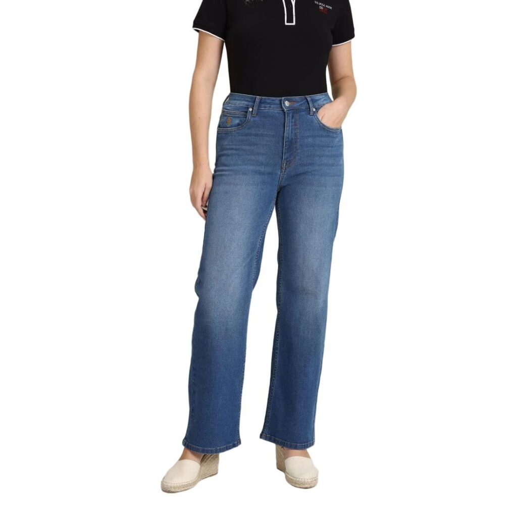 U.S. Polo ASSN. Women's Regular Fit High Rise Jeans