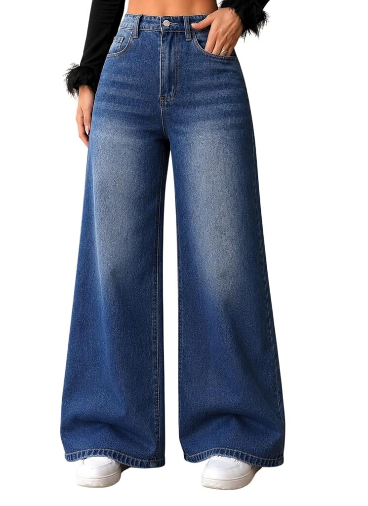 ADBUCKS Baggy Jeans for Women || Women,s Loose Jean Pants || Oversized Jean's for Women's || Wide Leg Jean,s for Woman || Casual Jins for Woman's