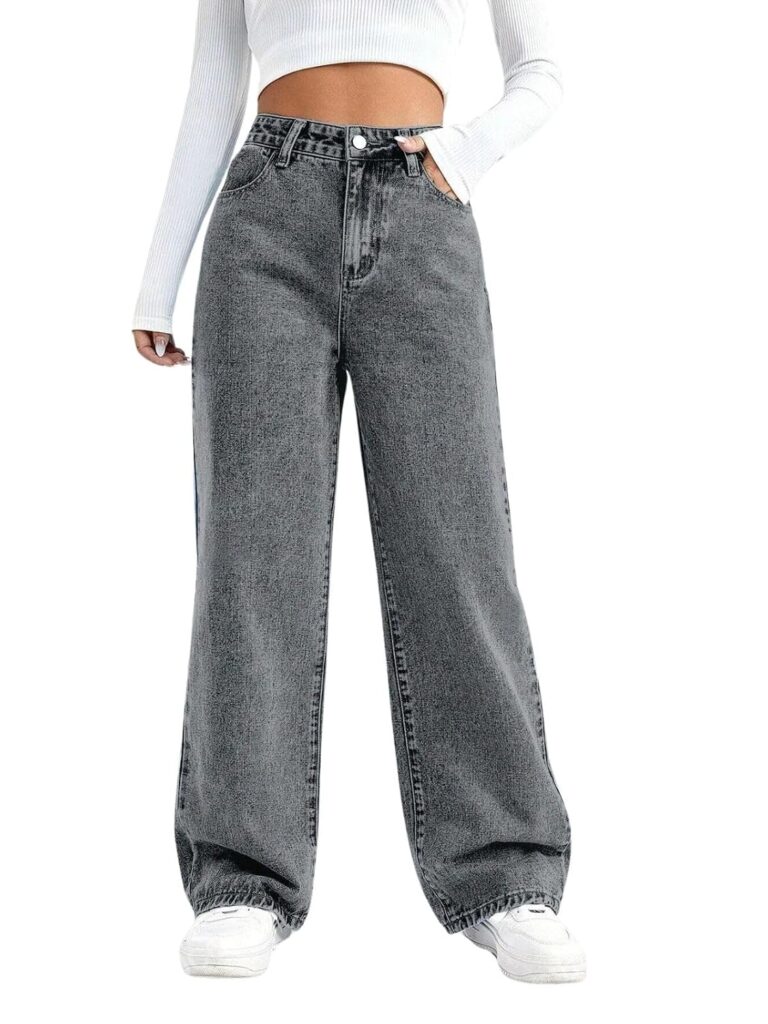 GRECIILOOKS Baggy Jeans for Women | High Waist Wide Leg Stylish for Girls Trendy Women’s Pant | Loose Jean for Women's | Jean for Womens