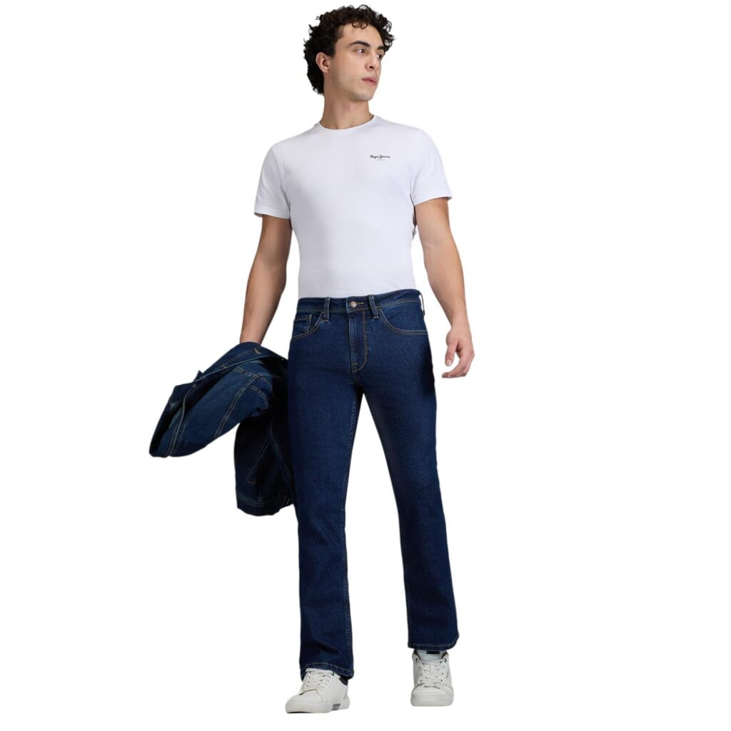 Pepe Jeans Men's Jeans | Mid Rise | Bootcut Fit | Stretchable