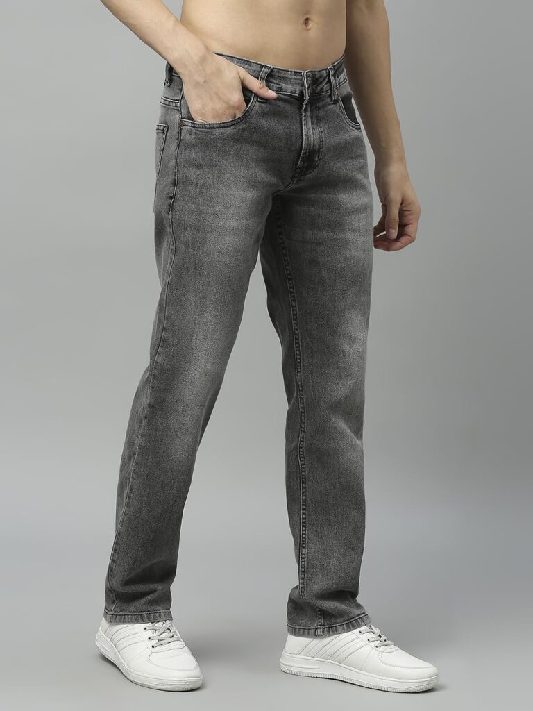 Thomas Scott Men's Regular Fit Mid Rise Mid-Rise Stretchable Jeans