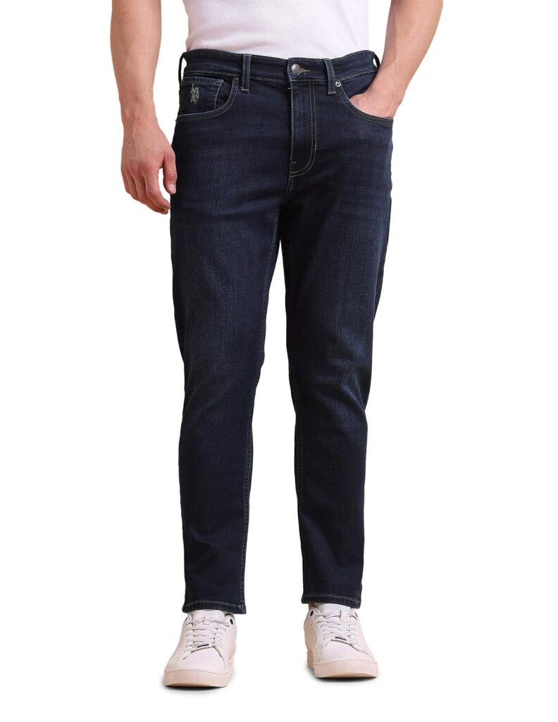 U.S. Polo ASSN. Denim Jeans for Men, Comfort Fit Men Jeans for Office & Regular Wear