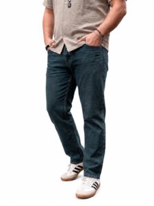 Urbano Plus Men's Relaxed Fit Washed Denim Jeans Non-Stretchable